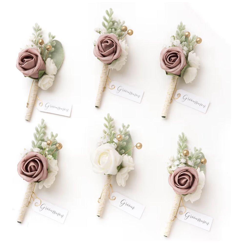 Artificial Boutonnières Perfect For PROM