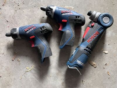 Set Of 3 Bosch 12v Drill / Drivers