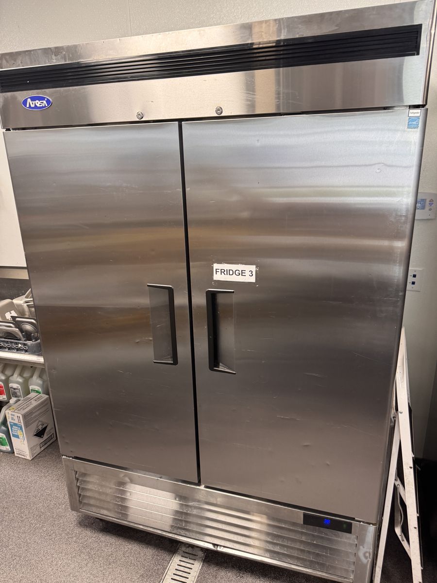 Atosa 2-Door Stainless Reach-In Commercial Fridge
