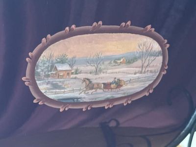 Mike Olp Miniature Portland Cutter Sleigh w/ Horse & Figures – Doris Green Estate
