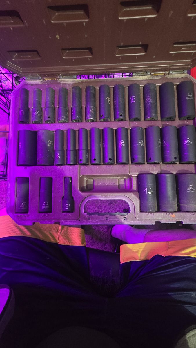 Matco Tools 1/2" Drive Socket Set - Imperial & Metric, Deep Sockets, w/ Case