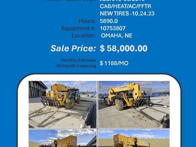 Forklift Reach JCB 510-56ft reach 2018 in Omaha NE w new tires cabbed