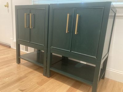 Base cabinet pair vanity $25