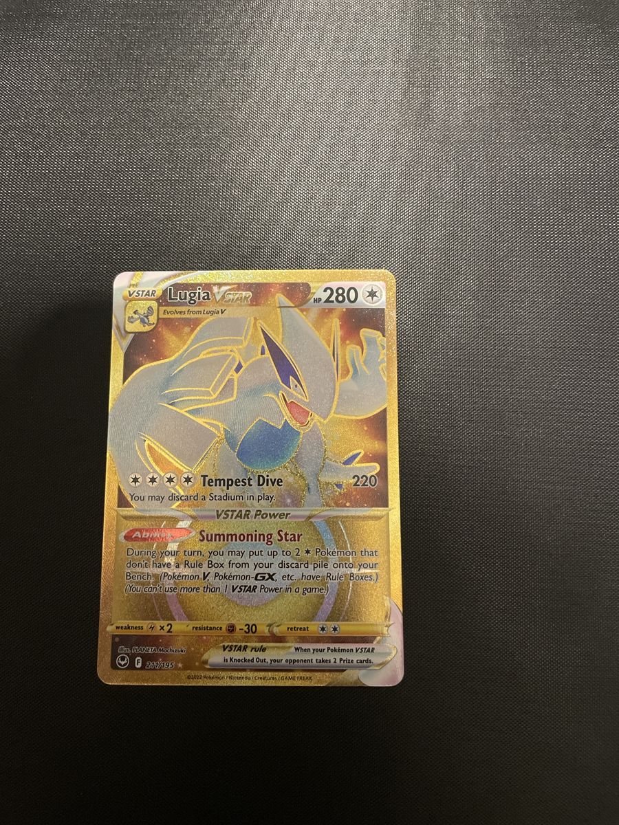 Lugia VSTAR Secret Rare Gold 211/195 Pokémon TCG Card