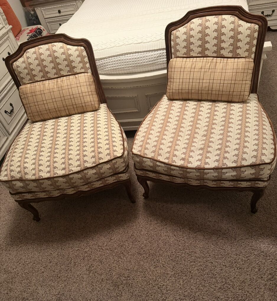 Late 20th Century Louis XV Slipper Chairs