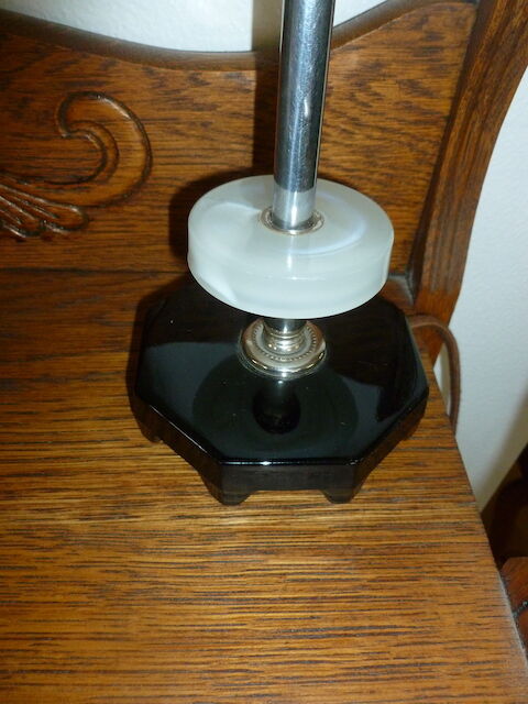 Desk Type Lamp With Marble Type Base - Vintage/Antique