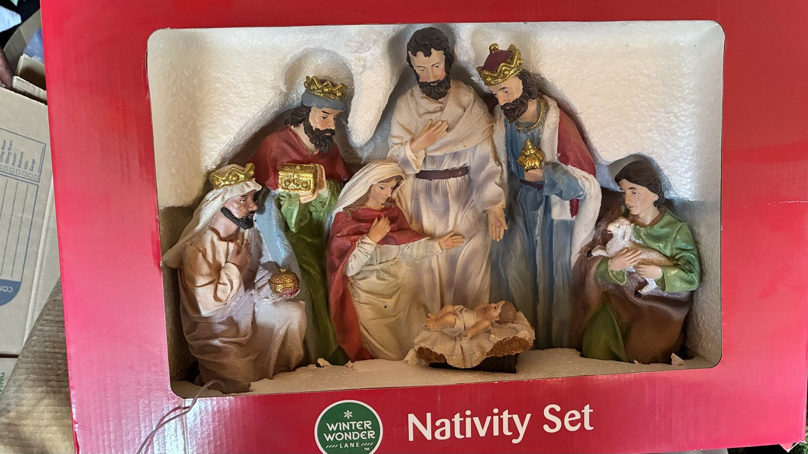 Winter Wonder Lane 7-Piece Nativity Set - Christmas Religious Decor