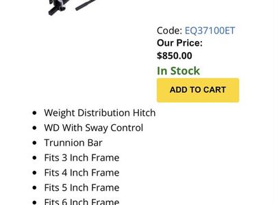 Equal-i-zer Weight Distribution Hitch