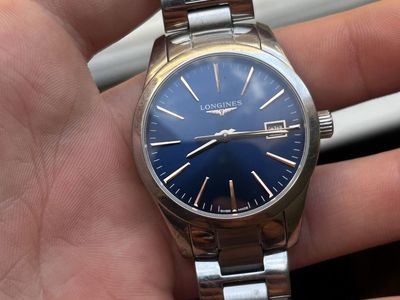 Longines Swiss Made Women’s Watch Blue Dial Stainless Steel