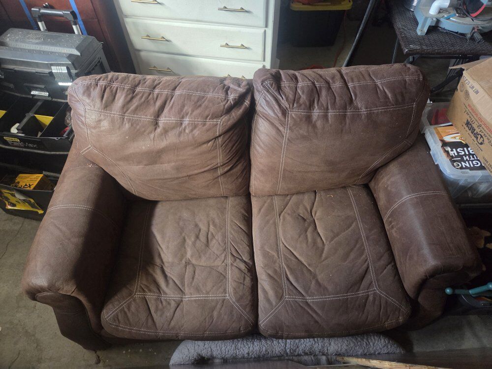 free brown loveseat