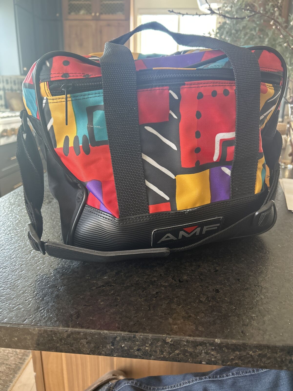 Bowling ball and shoes