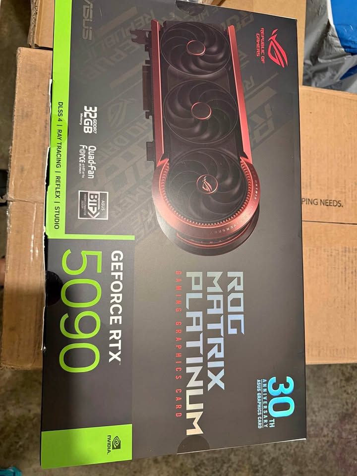 New ASUS ROG Matrix Platinum GeForce RTX 5090 - 30th Anniversary Edition SEALED