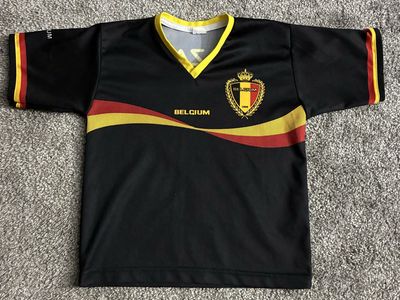 Belgium 2012/2014 National Soccer Team Away Jersey Youth Small #10 Eden Hazard