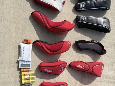 Assorted Golf Club Headcovers & Accessories Bundle - Utah Utes, TaylorMade, OGIO