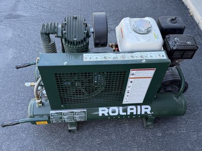 Rolair Systems Gas-Powered Air Compressor - Heavy-Duty, Portable