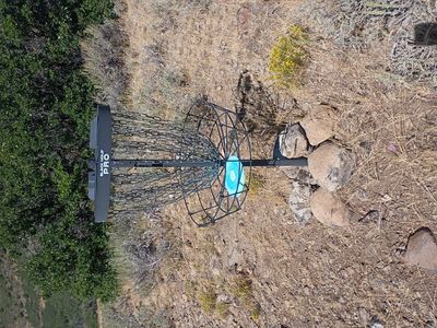3 disk golf baskets