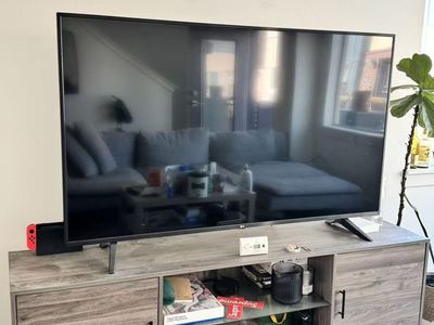 Wood TV Stand from Overstock