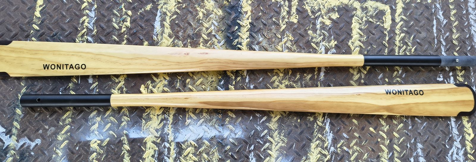 Wood  Greenland Paddle with Anti-Collision EdgeGreenland Kayak Paddle