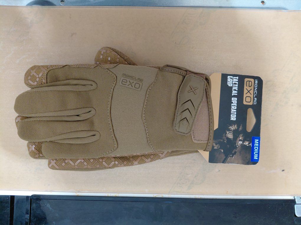 Ironclad EXO Tactical Operator Grip Gloves Medium Coyote Tan New