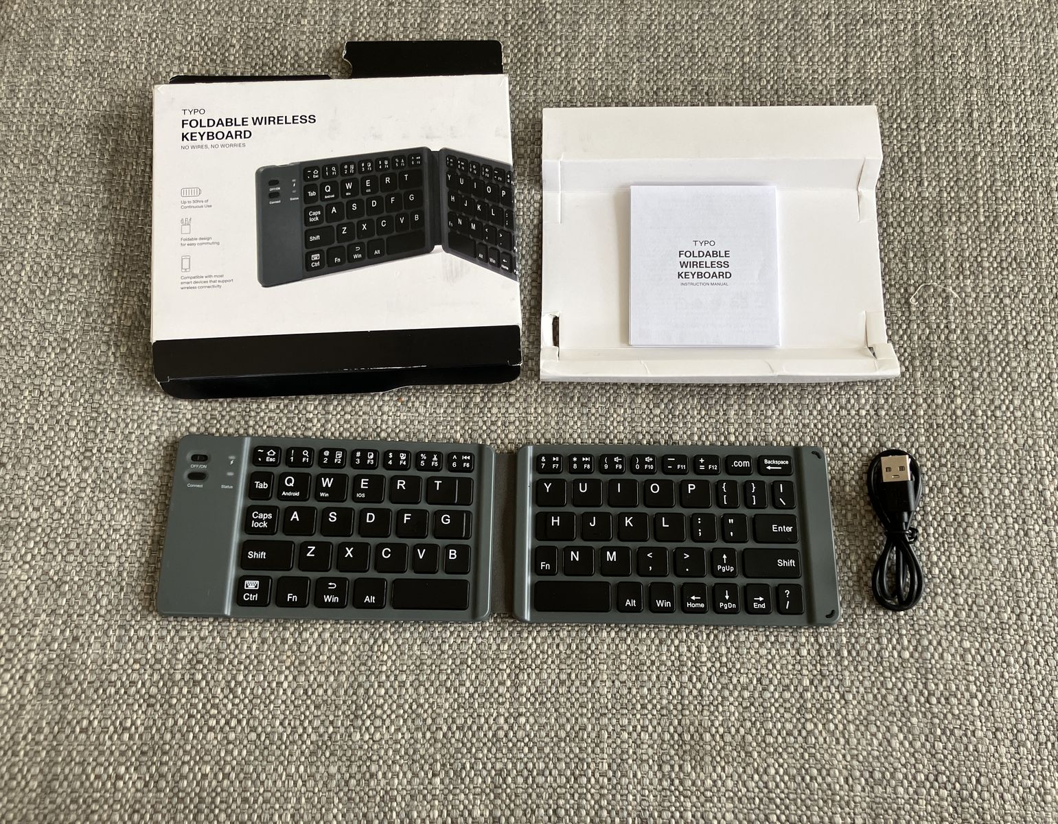 Typo Foldable Wireless Keyboard