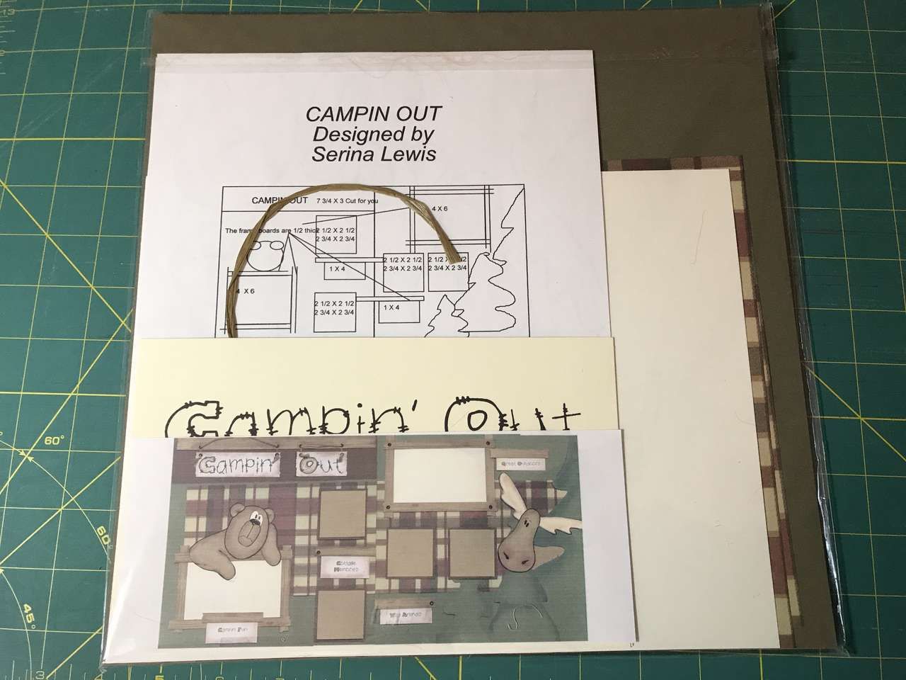 Camping Out & Fishing 12”x12” 2-Scrapbook Pages per Kit New