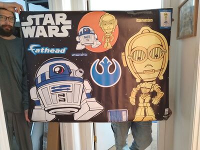 STAR WARS FAT HEAD DECOR GREAT GIFT OR DECOR FOR KIDS ROOM