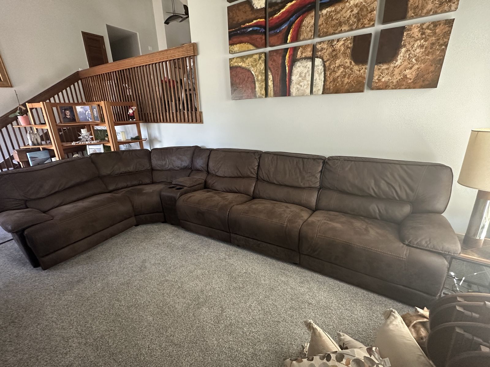 sectional couch with recliners