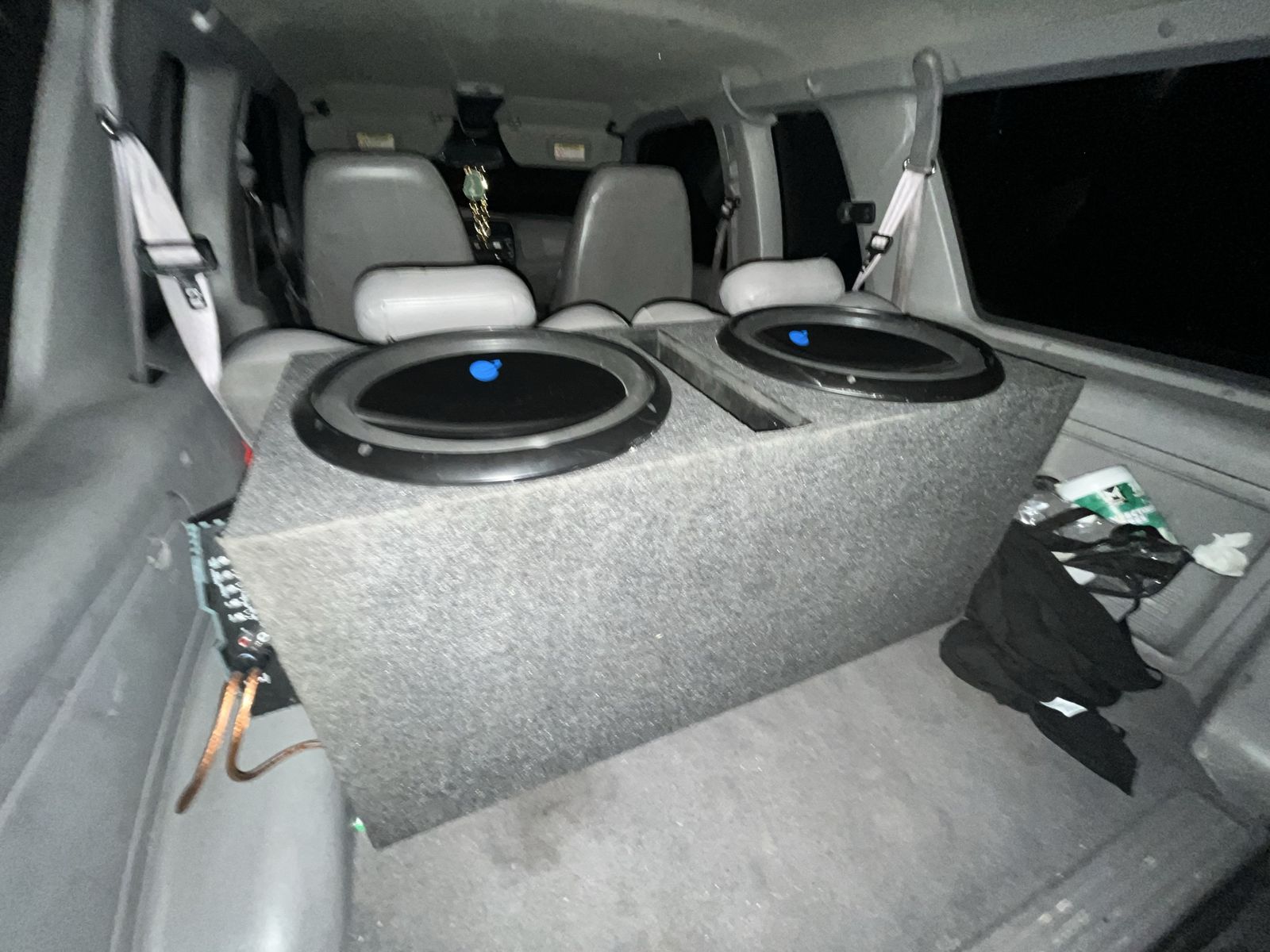 Two 15" Planet Audio Subs with Amp