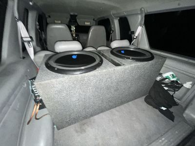 Two 15" Planet Audio Subs with Amp