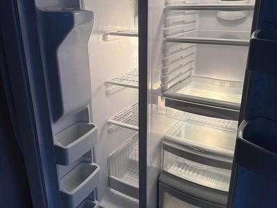 GE Appliances Side-by-Side Refrigerator - White