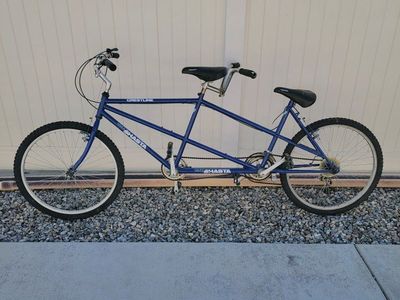 Crestline Mt. Shasta Vintage Tandem Two-Seater Bicycle - Blue
