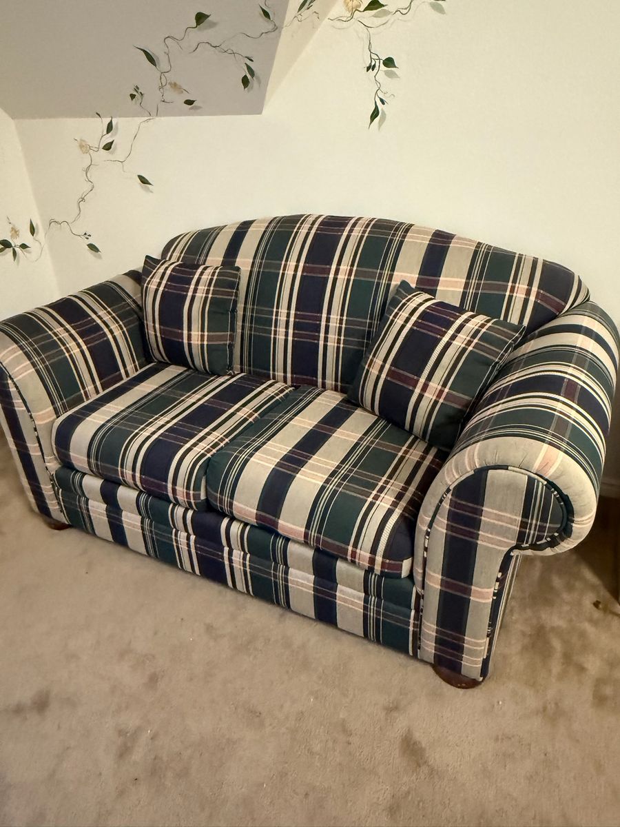 Plaid Sofa