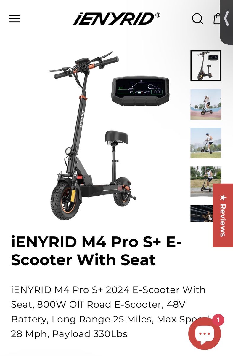 Ienyrid M4 pro S+ Electric Scootrr