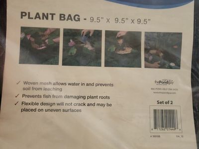 The Pond Guy Aquatic Planting Basket - Square Mesh 6.5" x 6.5" - Promotes Water Flow