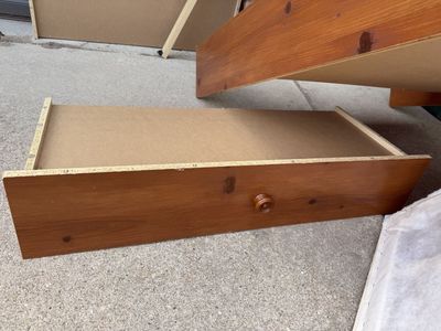 Twin bed frame and mattress