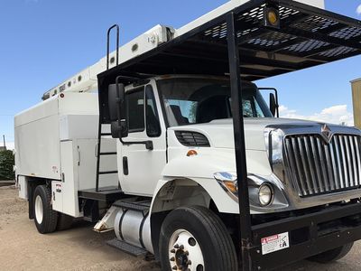 2014 International 7300 Chipper Bed Bucket Truck