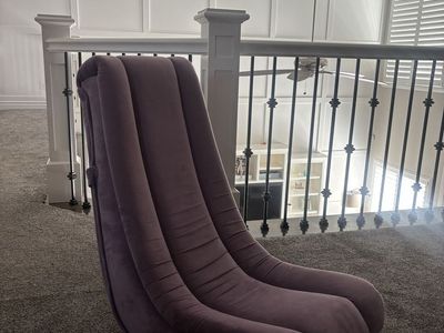 Purple rocking chair