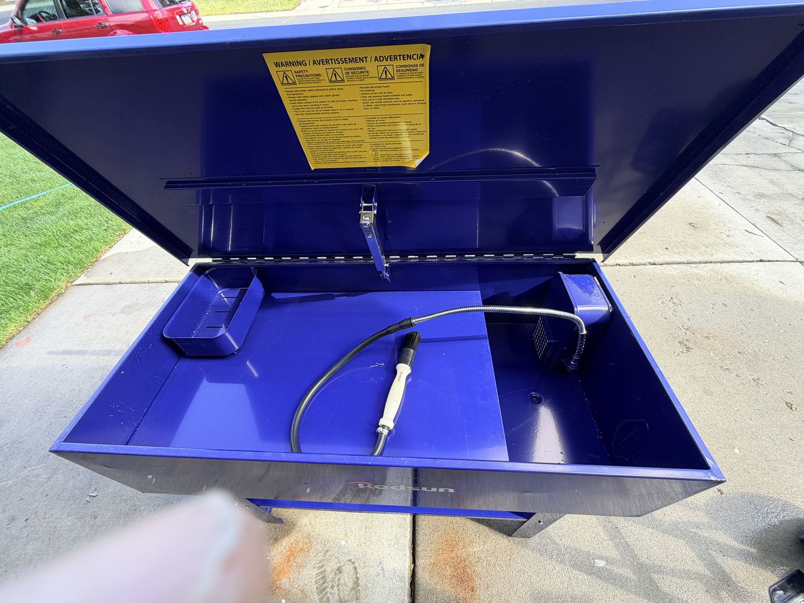 New 20 Gallon Parts Cleaner Cabinet Red Sun