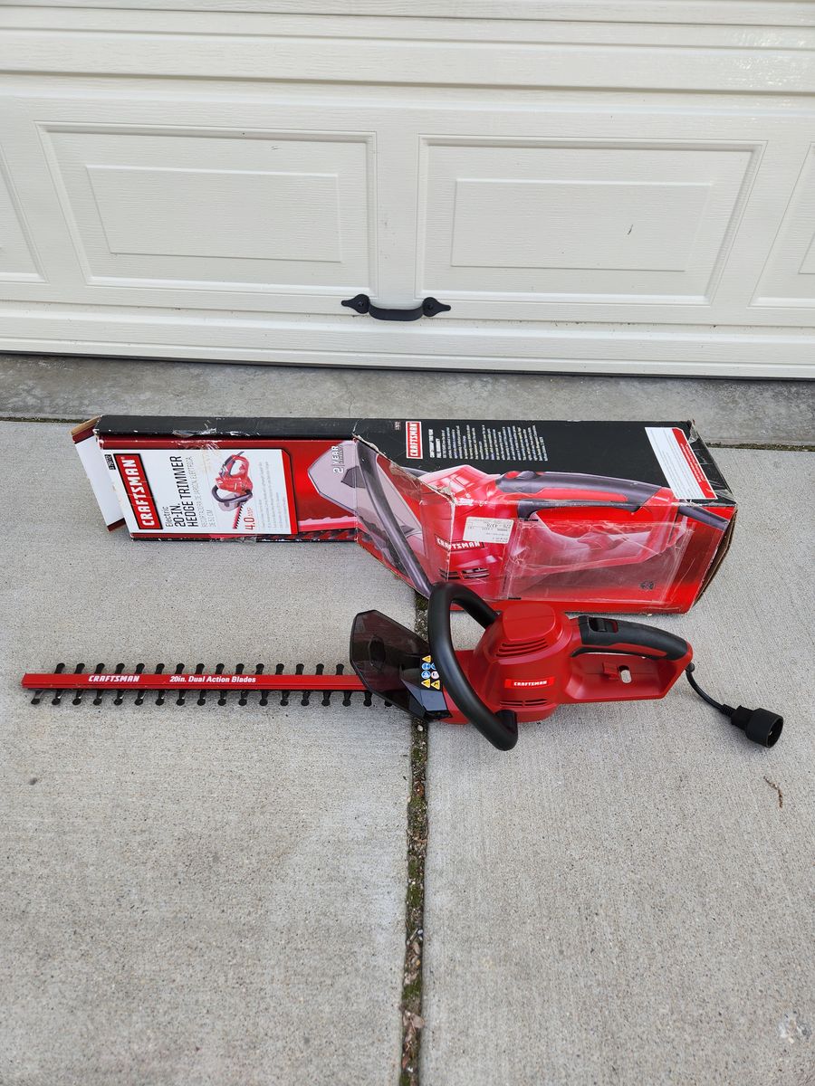 Craftsman Hedge Trimmer, 20" Corded 4.0-amp
