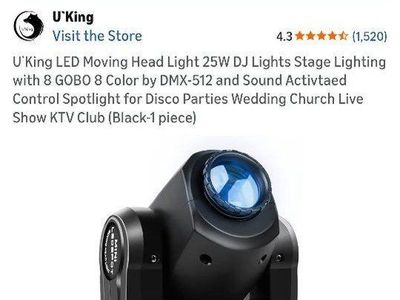 u king moving head party light