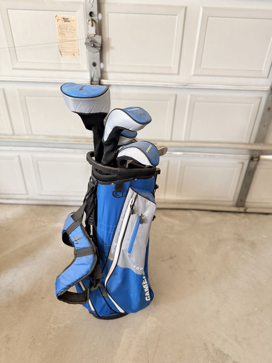 Gamer Top Flite Golf Club Set - Blue/Gray, Bag Included