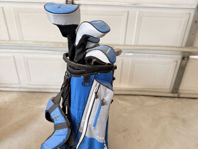 Gamer Top Flite Golf Club Set - Blue/Gray, Bag Included