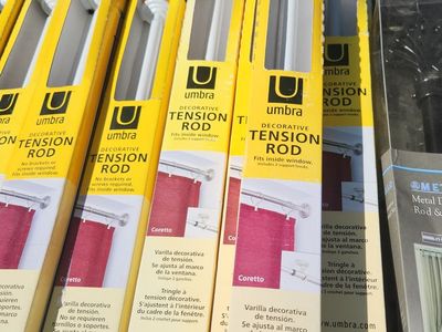 Drapery , window covering tension rods