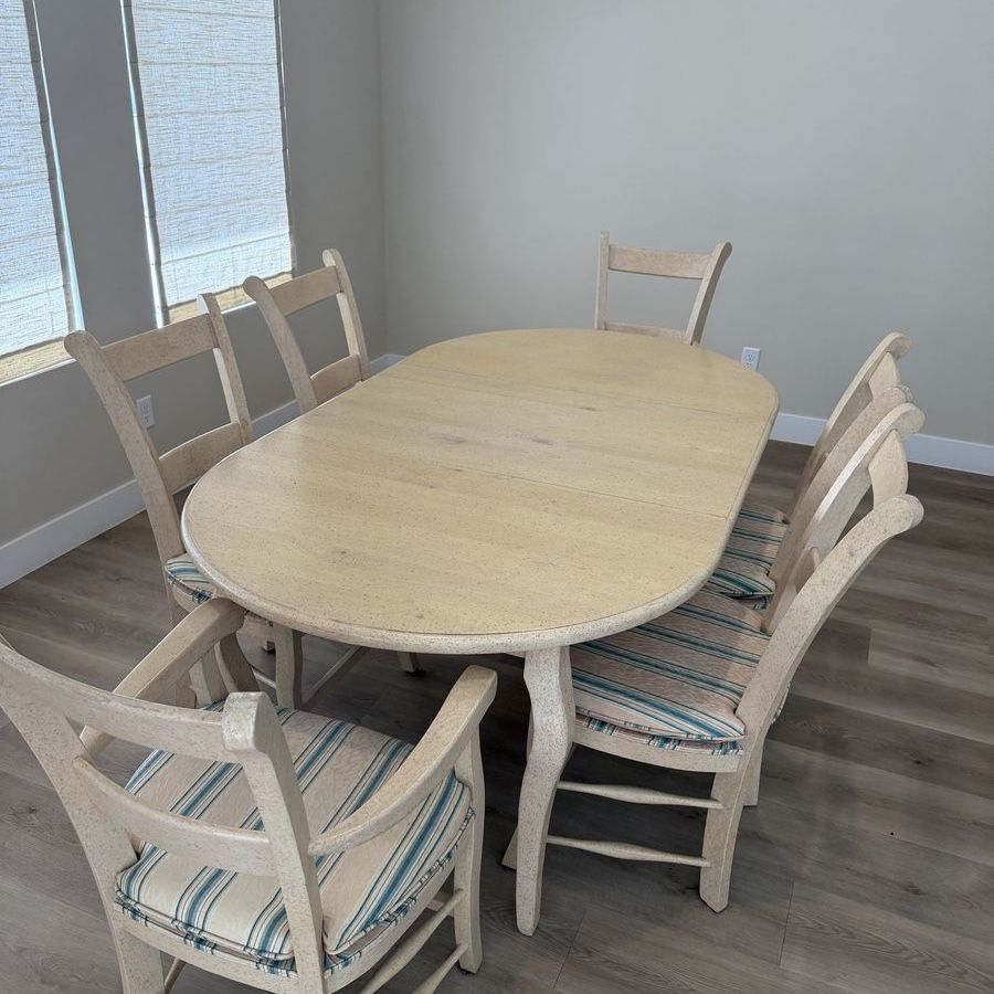 Dining table with 6 chairs