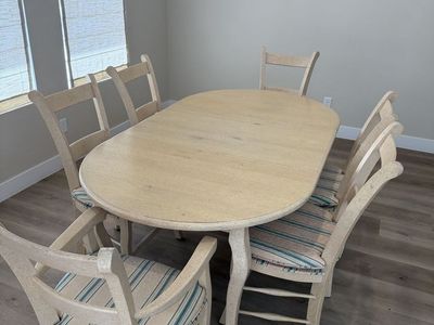 Dining table with 6 chairs