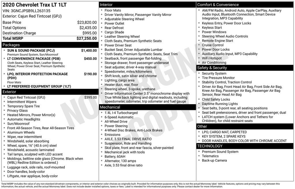 2020 Chevrolet Trax LT