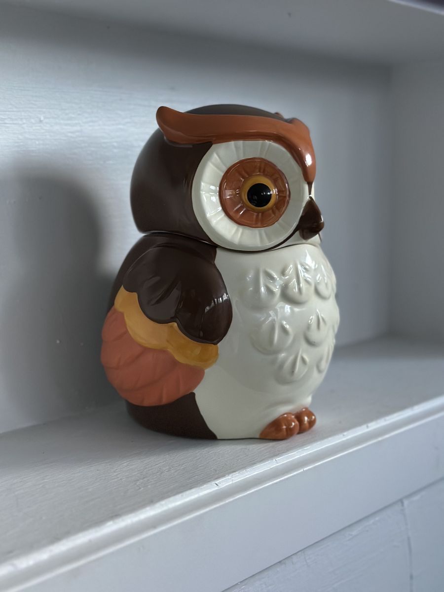 Vintage Owl Cookie Jar