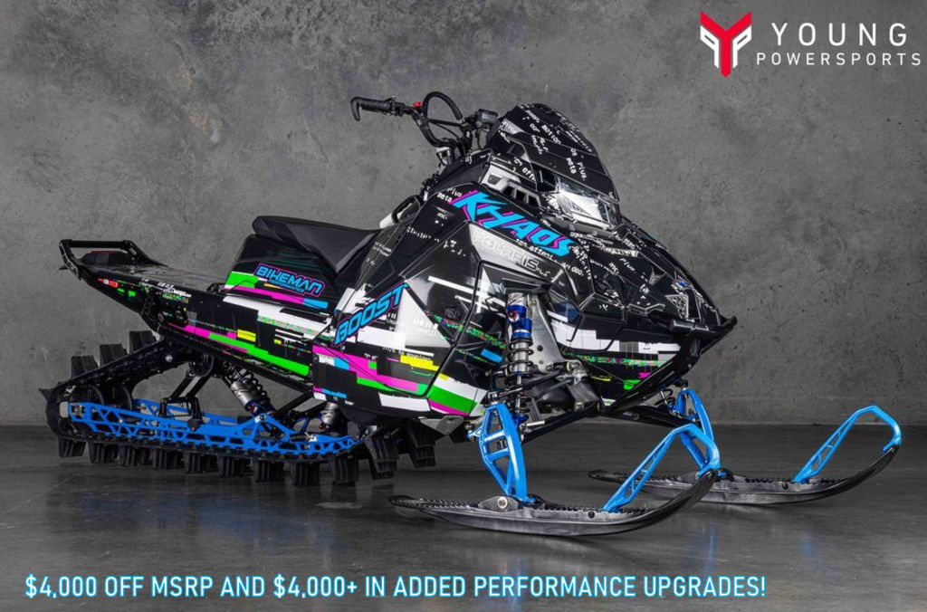 2025 Polaris® Boost RMK KHAOS 155 Shadow Gray / Gloss Black