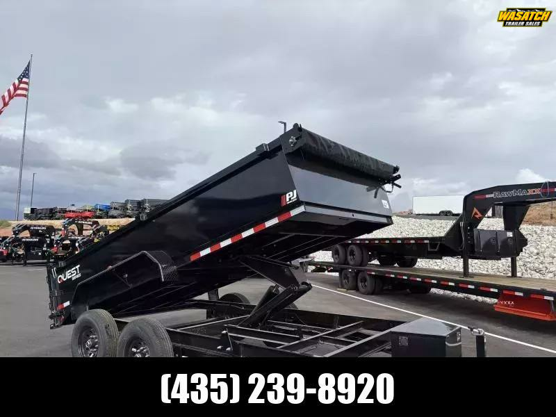 PJ Trailers 7X14 14K D7 CHANNEL Dump Trailer