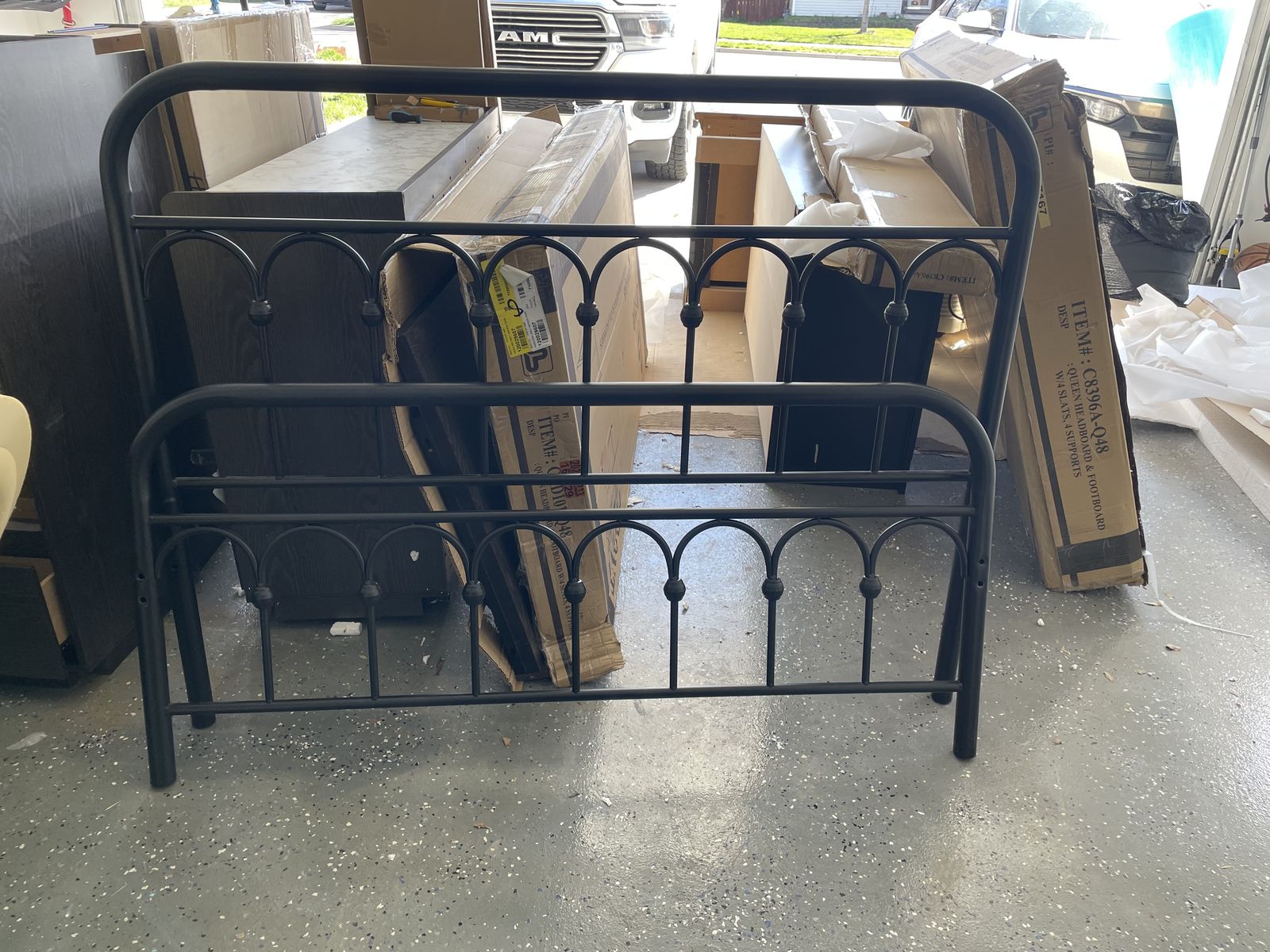 Full Size Bed Frame and Mattress